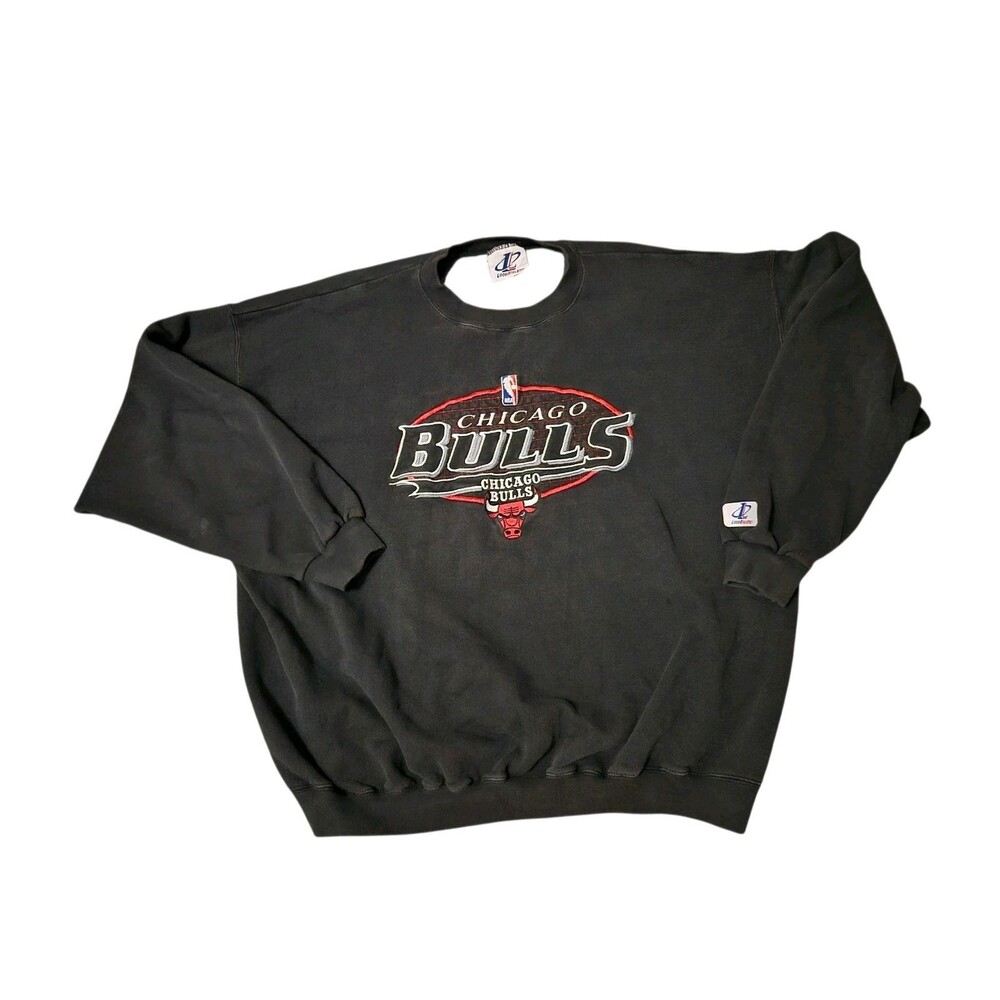 VTG Chicago Bulls Sweatshirt XL Crewneck NBA Rare Y2K Logo Athletic Basketball
